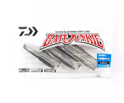 Мягкая приманка Daiwa Junkie Minnow 3,2 дюйма, 6 штук в упаковке Pearl Gudgeon (2941)