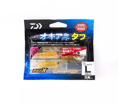 Мягкая приманка Daiwa Kaiteki Real Okiami L 42 мм 5 шт. в упаковке UV Red (6412)