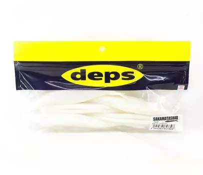 Мягкая приманка Deps Sakamata Shad 7 дюймов 39 жемчужно-белый (7398)