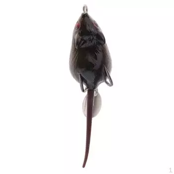 Мягкая приманка для ловли мышей, крыс, снастей для верхних слоев воды, крючок, наживка для окуня, воблёрка, черная