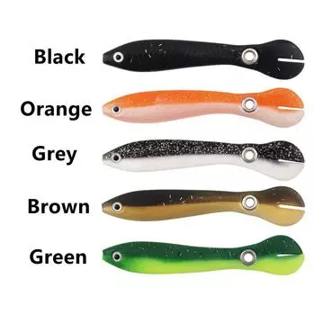 Мягкая приманка для рыбалки, приманка для джиггинга, может отскакивать со скользящим механизмом, искусственная мягкая рыболовная приманка для плавания для окуня/форели/щуки 10 см