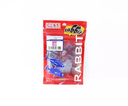 Мягкая приманка F Dress Rabbit 2,3 дюйма, 8 штук в упаковке Ami Shrimp Earthworm (3149)