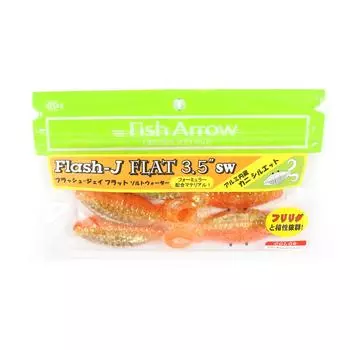 Мягкая приманка Fish Arrow Flash Flat SW 3,5 дюйма, 5 шт. в упаковке #121 (2534)
