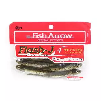 Мягкая приманка Fish Arrow Flash J 4 дюйма, 6 шт. в упаковке #02 (9384)