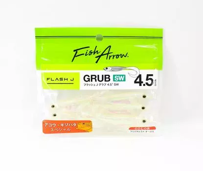 Мягкая приманка Fish Arrow Flash J Grub SW 4,5 дюйма, 5 шт. в упаковке #142 (8369)
