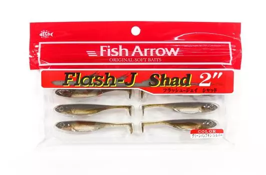 Мягкая приманка Fish Arrow Flash J Shad 2 дюйма, 8 шт. в упаковке #01 (1659 г.)