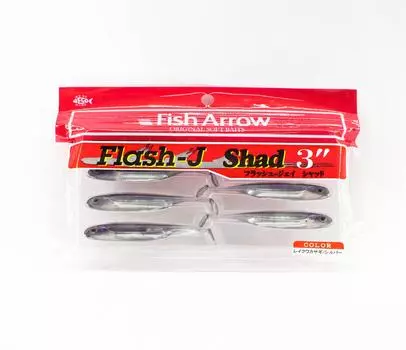 Мягкая приманка Fish Arrow Flash J Shad 3 дюйма, 7 шт. в упаковке #25 (4087)