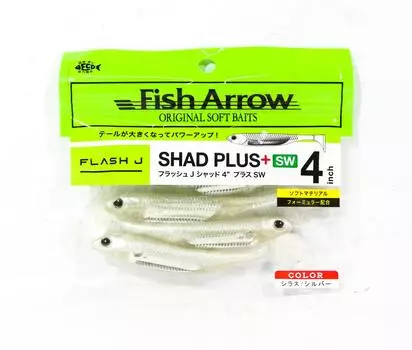 Мягкая приманка Fish Arrow Flash J Shad Plus SW 4 дюйма 5 шт. в упаковке 100 шт. (4859)