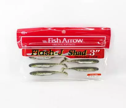 Мягкая приманка Fish Arrow Flash J Shad 3 дюйма, 7 шт. в упаковке #02 (0966)