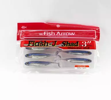 Мягкая приманка Fish Arrow Flash J Shad 3 дюйма, 7 шт. в упаковке #04 (0980)