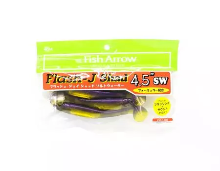 Мягкая приманка Fish Arrow Flash J Shad SW 4,5 дюйма, 4 шт. в упаковке #115 (1506)