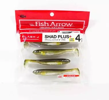 Мягкая приманка Fish Arrow Flash J Shad Plus 4 дюйма, 5 шт. в упаковке 22 (4835)
