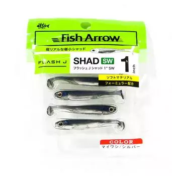 Мягкая приманка Fish Arrow Flash J Shad SW 1 дюйм, 5 шт. в упаковке 105 (4750)