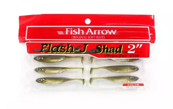 Мягкая приманка Fish Arrow Flash J Shad 2 дюйма, 8 шт. в упаковке #06 (1703 г.)