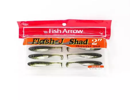 Мягкая приманка Fish Arrow Flash J Shad 2 дюйма, 8 шт. в упаковке #02 (1666 г.)