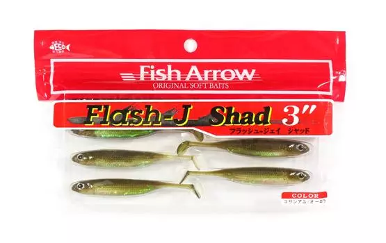 Мягкая приманка Fish Arrow Flash J Shad 3 дюйма 7 штук в упаковке #26 (4094)