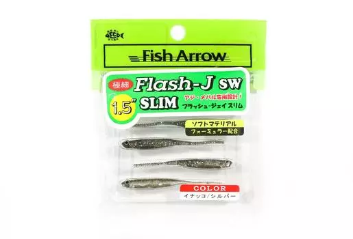 Мягкая приманка Fish Arrow Flash J Slim SW 1,5 дюйма, 5 шт. в упаковке #112 (0356)
