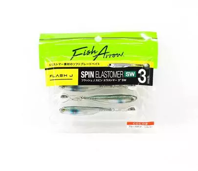 Мягкая приманка Fish Arrow Flash J Spin SW 3 дюйма 3 шт. в упаковке 102 (8987)