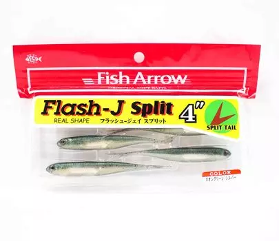 Мягкая приманка Fish Arrow Flash J Split, 4 дюйма, 6 шт. в упаковке 03 (3769)