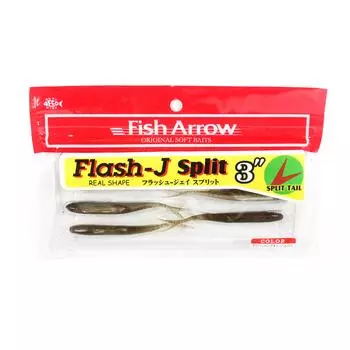 Мягкая приманка Fish Arrow Flash J Split, 3 дюйма, 7 шт. в упаковке #01 (3677)
