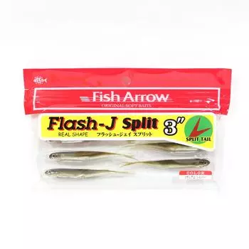 Мягкая приманка Fish Arrow Flash J Split, 3 дюйма, 7 шт. в упаковке 06 (3721)