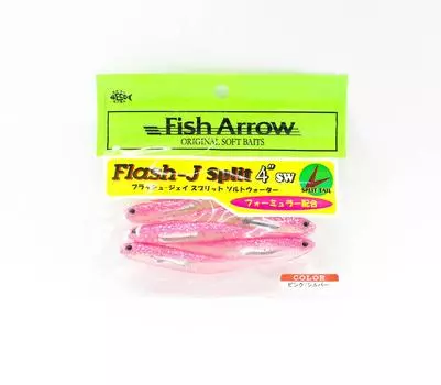 Мягкая приманка Fish Arrow Flash J Split SW 4 дюйма, 5 шт. в упаковке #101 (8795)
