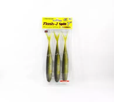 Мягкая приманка Fish Arrow Flash J Split SW 7 дюймов, 3 шт. в упаковке F22 (3425)