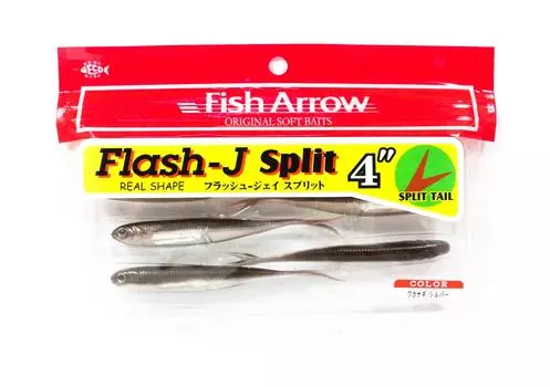 Мягкая приманка Fish Arrow Flash J Split, 4 дюйма, 6 шт. в упаковке #07 (3806)