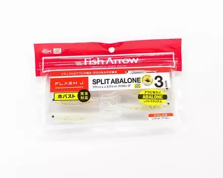 Мягкая приманка Fish Arrow Flash J Split Abalone, 3 дюйма, 6 шт. в упаковке, AB04 (5689)