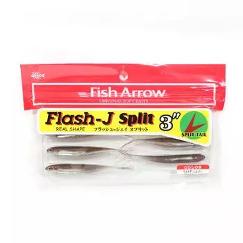Мягкая приманка Fish Arrow Flash J Split, 3 дюйма, 7 шт. в упаковке 07 (3738)