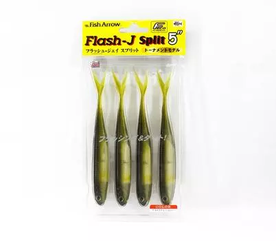 Мягкая приманка Fish Arrow Flash J Split, 5 дюймов, 4 шт. в упаковке № 22 (3364)