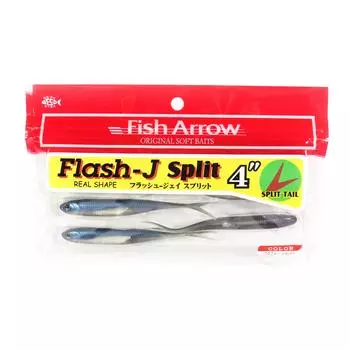 Мягкая приманка Fish Arrow Flash J Split, 4 дюйма, 6 шт. в упаковке #04 (3776)