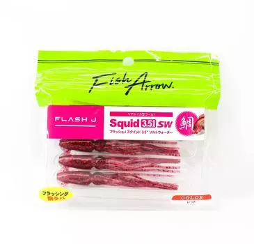 Мягкая приманка Fish Arrow Flash J Squid SW 3,5 дюйма, 5 шт. в упаковке #03 (3685)