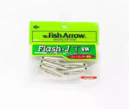 Мягкая приманка Fish Arrow Flash J SW 3 дюйма, 5 шт. в упаковке #100 (9594)