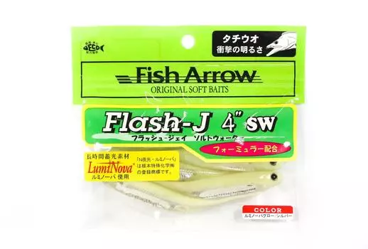 Мягкая приманка Fish Arrow Flash J SW 4 дюйма, 5 шт. в упаковке #L134 (1797)