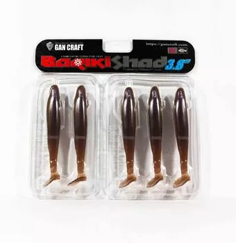 Мягкая приманка Gan Craft Bariki Shad 3,8 дюйма 08 (6658)
