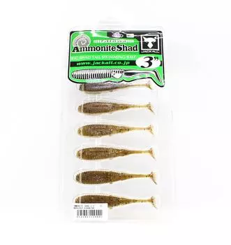 Мягкая приманка Jackall Ammonite Shad 3 дюйма Vibe Tail Wakasagi Kirakira (9441)