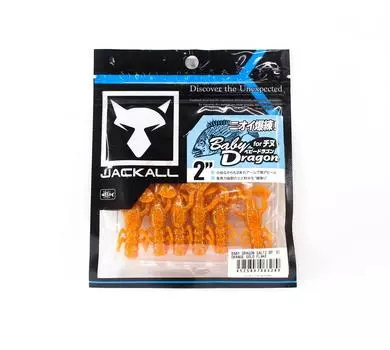 Мягкая приманка Jackall Baby Dragon Salt 2 дюйма оранжево-золотая чешуйка (6289)