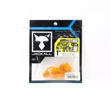 Мягкая приманка Jackall Chibi Chinu Kani 1 дюйм оранжево-золотой чешуйки (1671 г.)