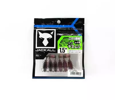 Мягкая приманка Jackall Chibi Chinumushi 1,5 дюйма Сексуальная причальная плотва (9480)