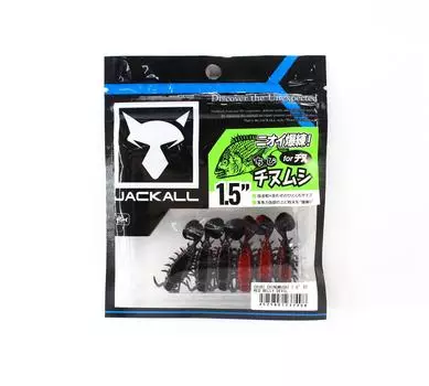 Мягкая приманка Jackall Chibi Chinumushi 1,5 дюйма Red Belly Devil (7498)