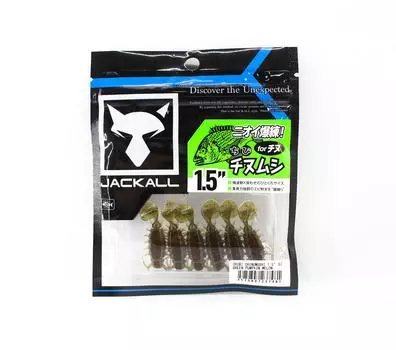 Мягкая приманка Jackall Chibi Chinumushi 1,5 дюйма зеленая тыква дыня (7481)
