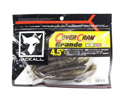 Мягкая приманка Jackall Craw Grande 4,5 дюйма с зеленой тыквой и жемчугом (6516)