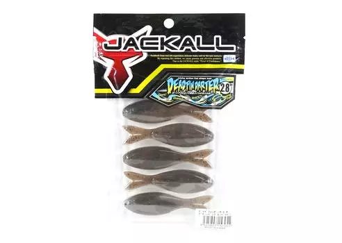 Мягкая приманка Jackall Dead Fin Darter 2,8 дюйма, 6 шт., зеленая тыква P (7055)