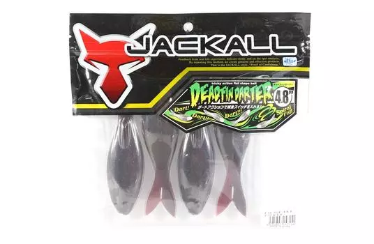 Мягкая приманка Jackall Dead Fin Darter 4,8 дюйма, 4 шт. Cola Bluegill (7154)