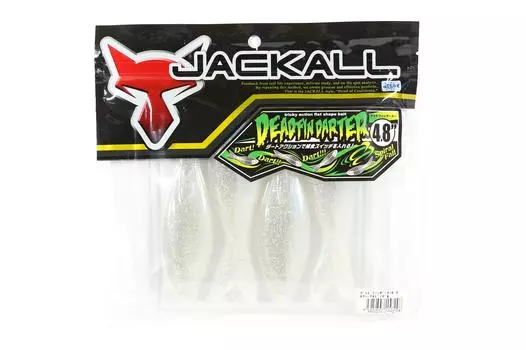 Мягкая приманка Jackall Dead Fin Darter 4,8 дюйма, 4 шт., сексуальные жаберные альбиносы (7208)