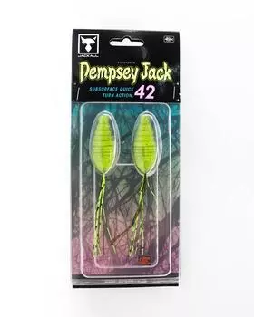Мягкая приманка Jackall Dempsey Jack 42 мм, зеленая тыква со спинкой зеленовато-желтого цвета (1271)