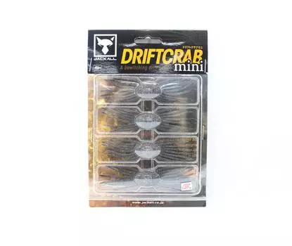 Мягкая приманка Jackall Drift Crab Mini 85 мм x 25 мм, черная медная чешуйка (4242)