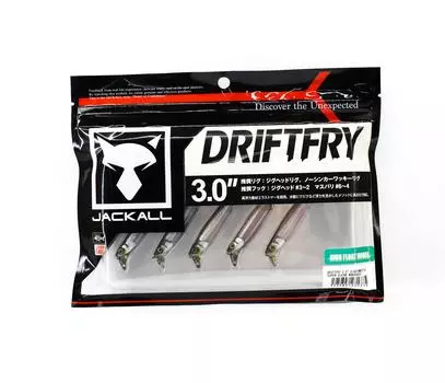Мягкая приманка Jackall Drift Fry Elastomer 3 дюйма Super Clear Wakasagi (1775)