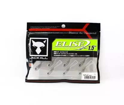 Мягкая приманка Jackall Elise 1,5 дюйма 7 шт. в упаковке, дымчатая, Confidence (2801)